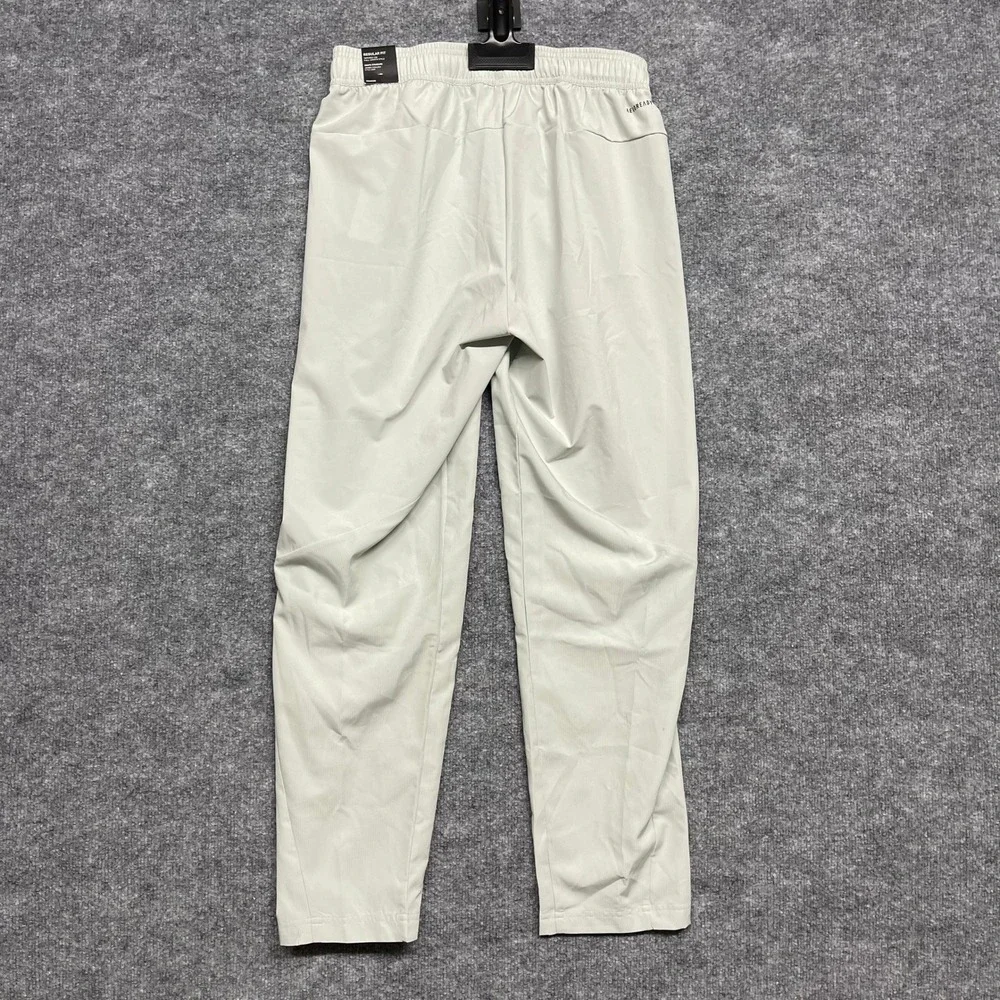 Adidas Pants Mens Medium Gray Training Tapered Lightweight Running Joggers NEW